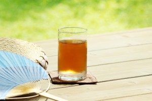 暑い夏と麦茶
